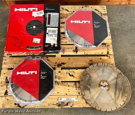 Hilti saw blades in Joplin, MO | Item KN9740 sold | Purple Wave