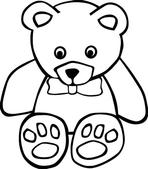 Teddy Bear Outline Drawing - ClipArt Best