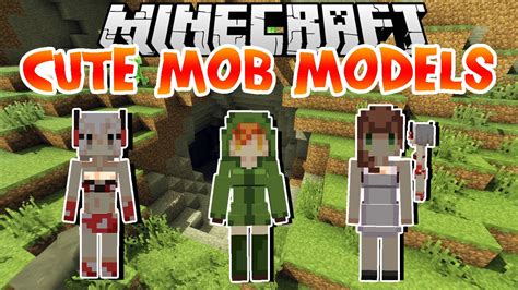 CUTE MOB MODELS | MOD PARA MINECRAFT 1.7.10 | Review - YouTube