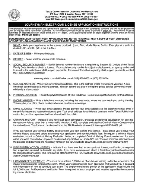 ELC005 Journeyman Electrician License Application Pub Texas - Fill Out ...