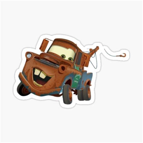 "Tow mater " Sticker for Sale by ALAnimes | Redbubble