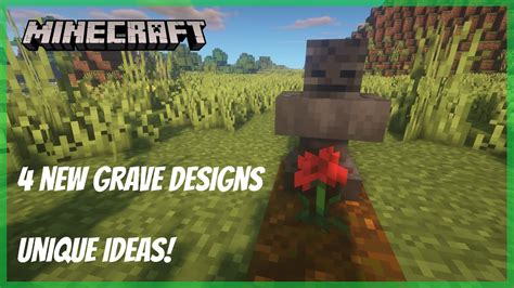 Minecraft: 4 cool & simple grave designs! - YouTube