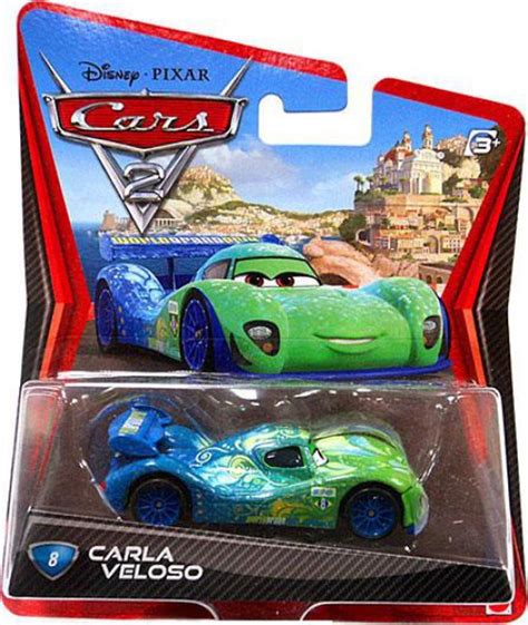 Disney Pixar Cars Cars 2 Main Series Carla Veloso 155 Diecast Car Mattel Toys - ToyWiz