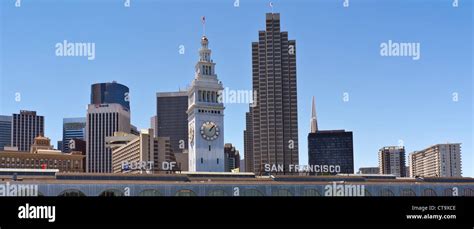 Financial district and Ferry Building Embarcadero San Francisco ...