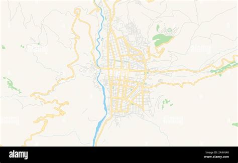 Printable street map of Huaraz, Peru. Map template for business use Stock Vector Image & Art - Alamy