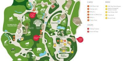 Atlanta zoo map - Map of zoo Atlanta (United States of America)