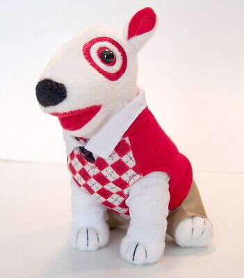 Target Dog Plush Preppy Argyle Dog Stuffed Toy Bullseye - Very Rare | eBay