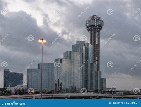 Reunion Tower and Hyatt Regency Hotel, Dallas, Texas Editorial Photo - Image of dallas ...