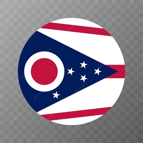 Premium Vector | Ohio state flag vector illustration