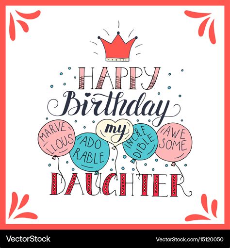 special daughter happy birthday greeting card cards love kates - free ...