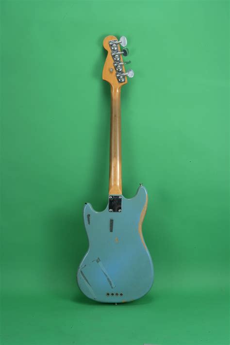 Fender Mustang Bass 1966 Blue Bass For Sale Jay Rosen Music