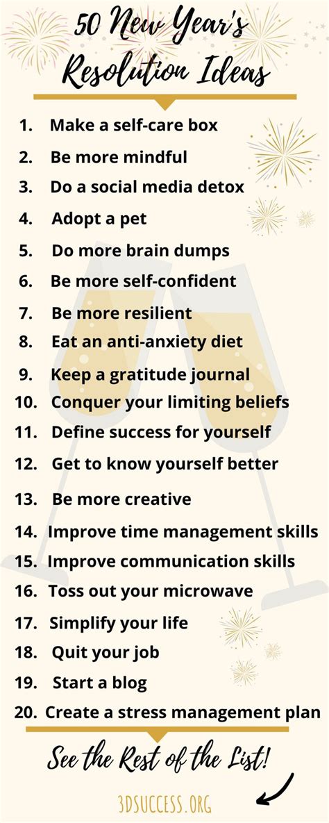 Inspiring New Year's Resolution Ideas