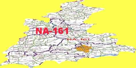 NA-161 Lodhran Area, Map, Candidates and Result