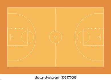 Basketball Court Top View Vector Illustration Stock Vector (Royalty Free) 338377088 | Shutterstock