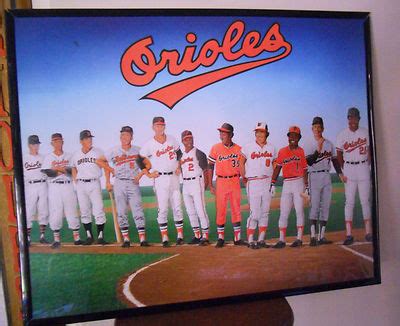 RARE Baltimore Orioles Uniforms Poster featuring Brooks, Frank, Cuellar ...