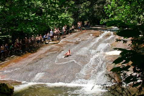 Experience The Awesome Natural Sliding Rock Waterfall in North Carolina | Infinite Legroom