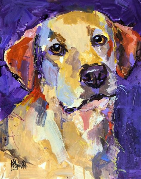 Labrador Retriever Original Acrylic Painting - Ron Krajewski Art ...