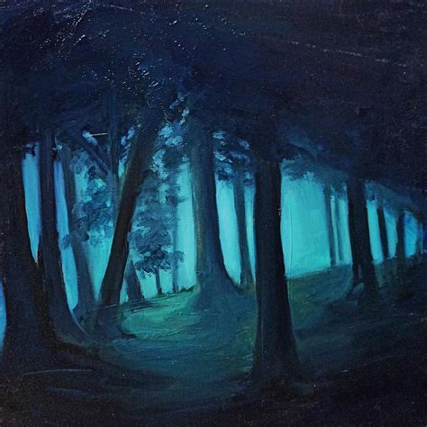 Night Forest Painting by Stefano Malavasi - Fine Art America