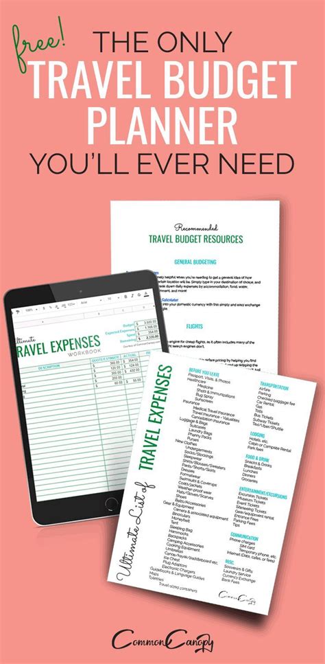 Travel Budget Planner (Free!) | Budget planner free, Travel budget ...