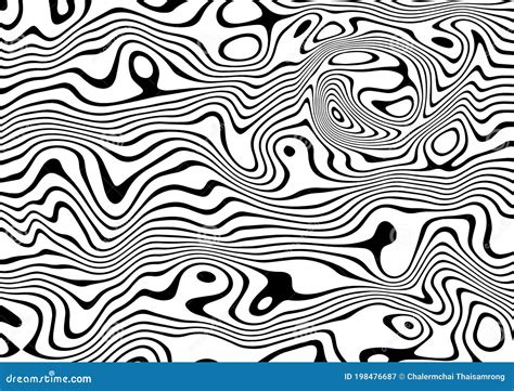 Black and White Curve Abstract Background Vector Stock Vector ...