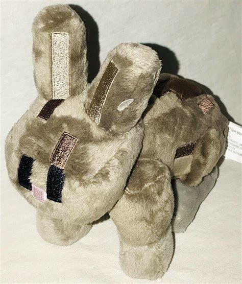 Minecraft Brown Bunny Rabbit Plush 7" Soft Toy Stuffed Animal Jinx ...