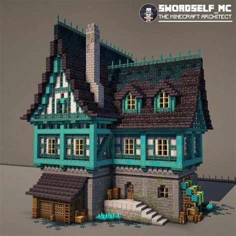 Warped Wood Minecraft House