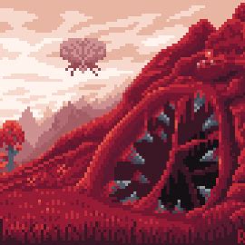 Terraria : Crimson Biome : Environmental Fanart by RunicPixels on ...