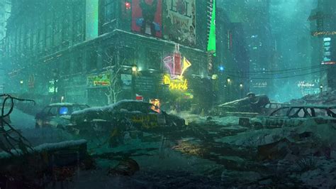 Ruins Snow Abandoned City Live Wallpaper - WallpaperWaifu