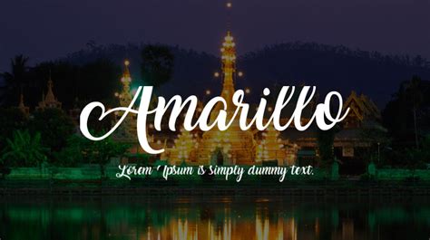 Amarillo Font Free Download