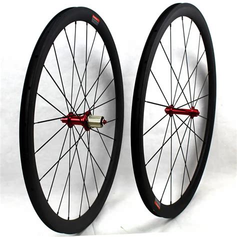 Carbon Road bike wheels 38mm 700C all black clincher Carbon fiber bicycle cycling racing ...