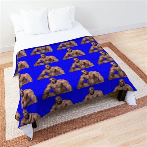 "Barry Wood sitting on bed Dark Blue Background" Comforter by peteyboywonder | Redbubble