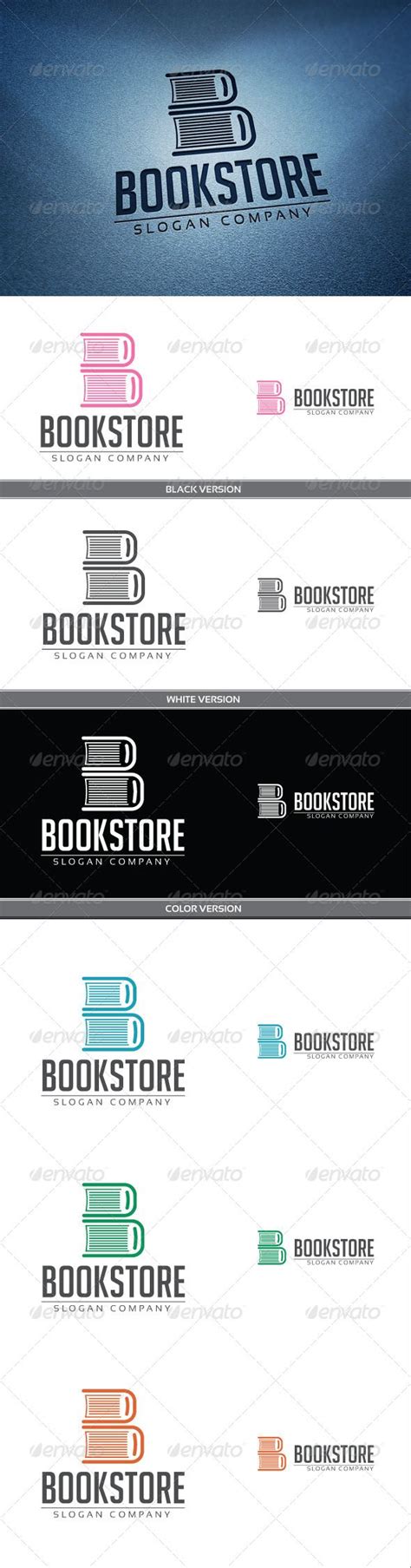 BookStore Logo | Logo design template, Bookstore, Logo templates