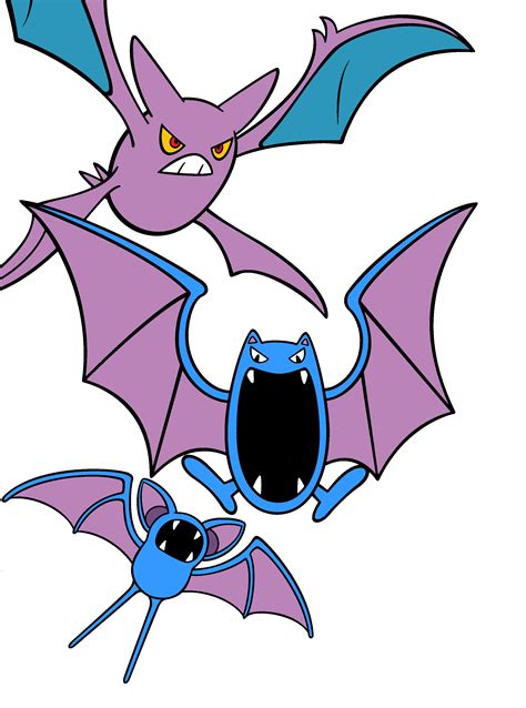 Zubat evolution by Wodam on DeviantArt