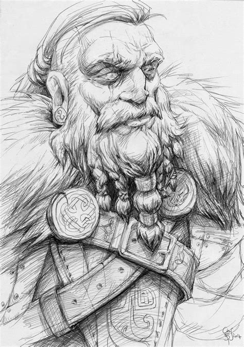 Viking Beard Drawing