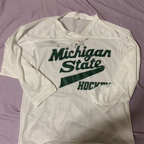 Hockey Jersey Michigan State University - Size small... - Depop