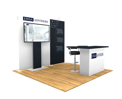 10x10 Turn-Key Trade Show Booth Design #1401 - Booking Relations