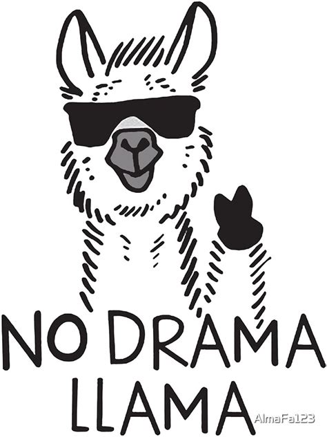 "No drama llama" Stickers by AlmaFa123 | Redbubble