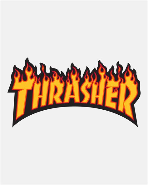 FLAME - STICKER - YELLOW – Thrasher Magazine