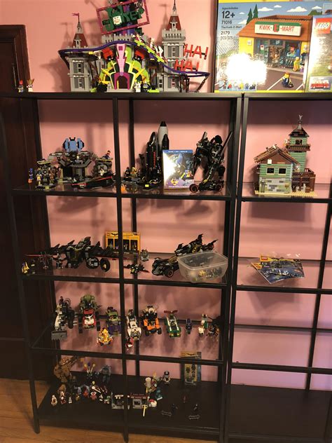 My new shelves to display my LEGO Batman collection. : r/lego