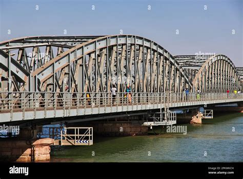 Faidherbe bridge of Saint-Louis, Senegal, West Africa Stock Photo - Alamy