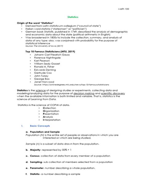 Descriptive Statistics | PDF | Statistics | Level Of Measurement