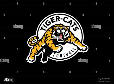 Hamilton Tiger Cats, Logo, Black Background Stock Photo - Alamy