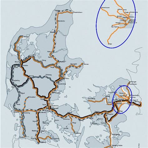 Danish Railways Map