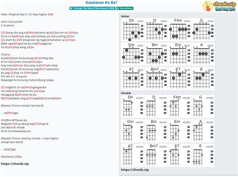 Chord: Kasalanan Ko Ba? - Neocolours - tab, song lyric, sheet, guitar, ukulele | chords.vip