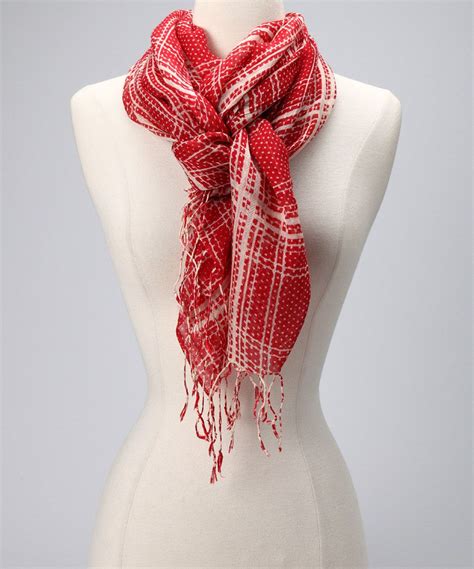 Tickled Pink #Red Classic #Plaid Scarf #zulily Chic Style, Boho Chic ...