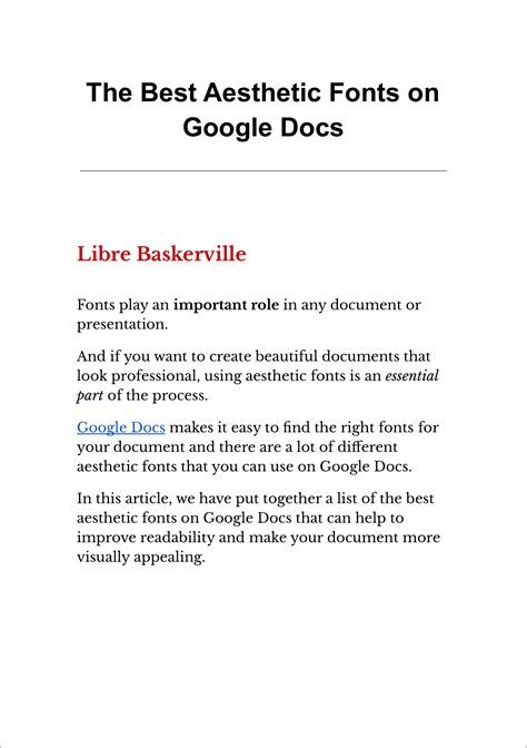 The Best Aesthetic Fonts on Google Docs in 2024