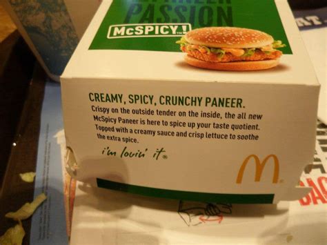 McSpicy Paneer from McDonalds India : r/pics