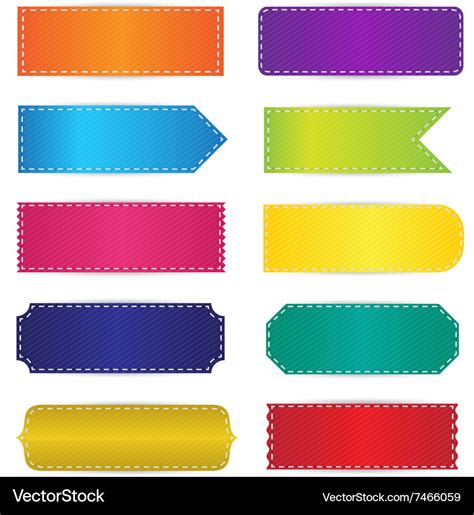 Colorful Labels Tags Banners Design Royalty Free Vector