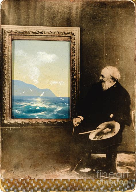 Portrait Of The Artist Ivan Aivazovsky Drawing by Heritage Images ...