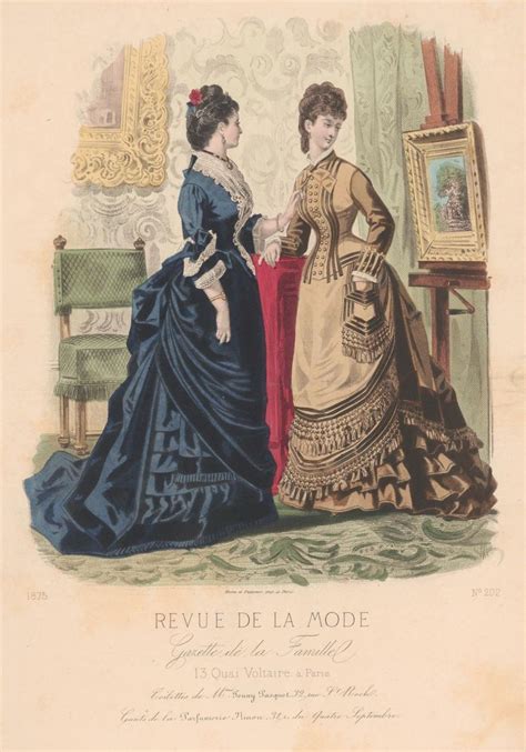 Revue de la Mode 1875 Victorian Era Fashion, 1870s Fashion, Vintage ...